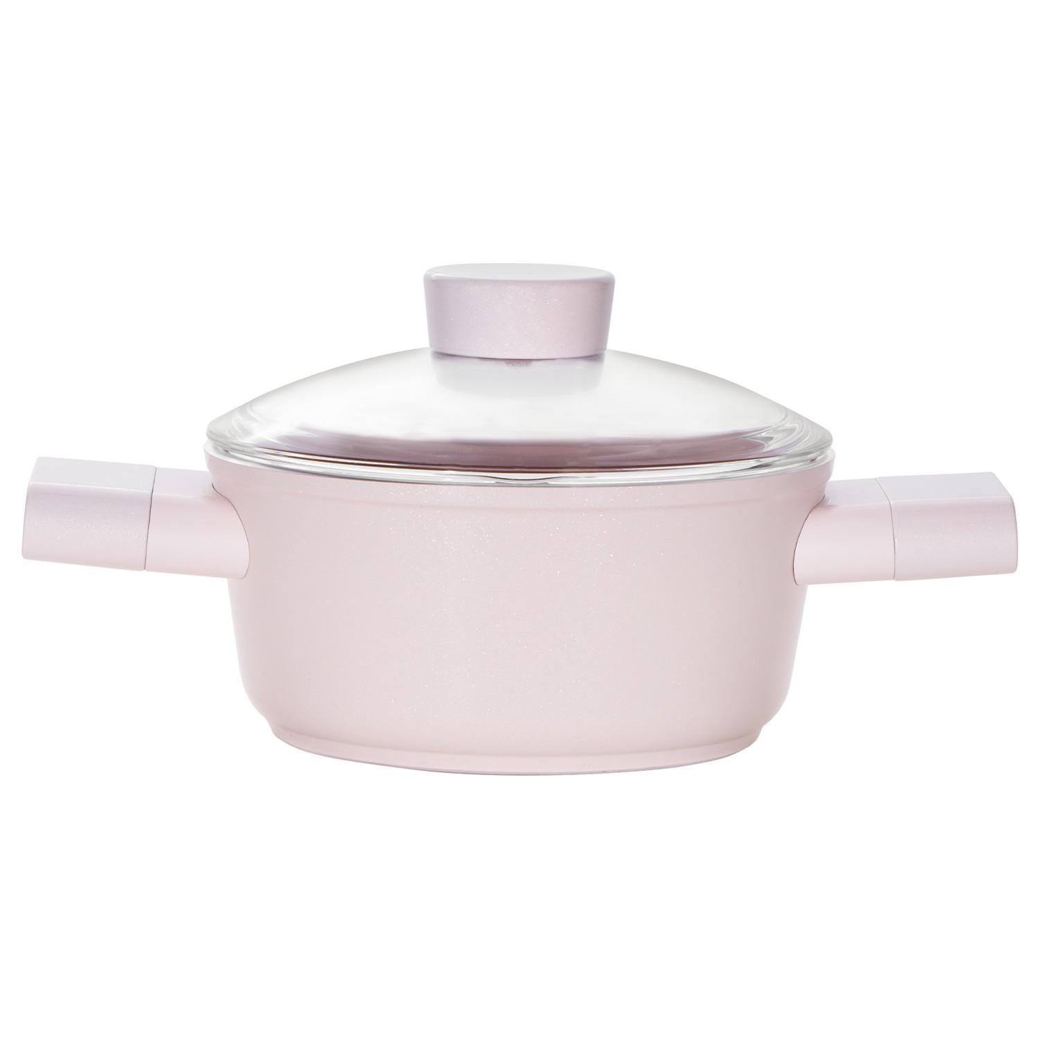 Emsan Swiss Cystal Derin Tencere 16 CM Pembe