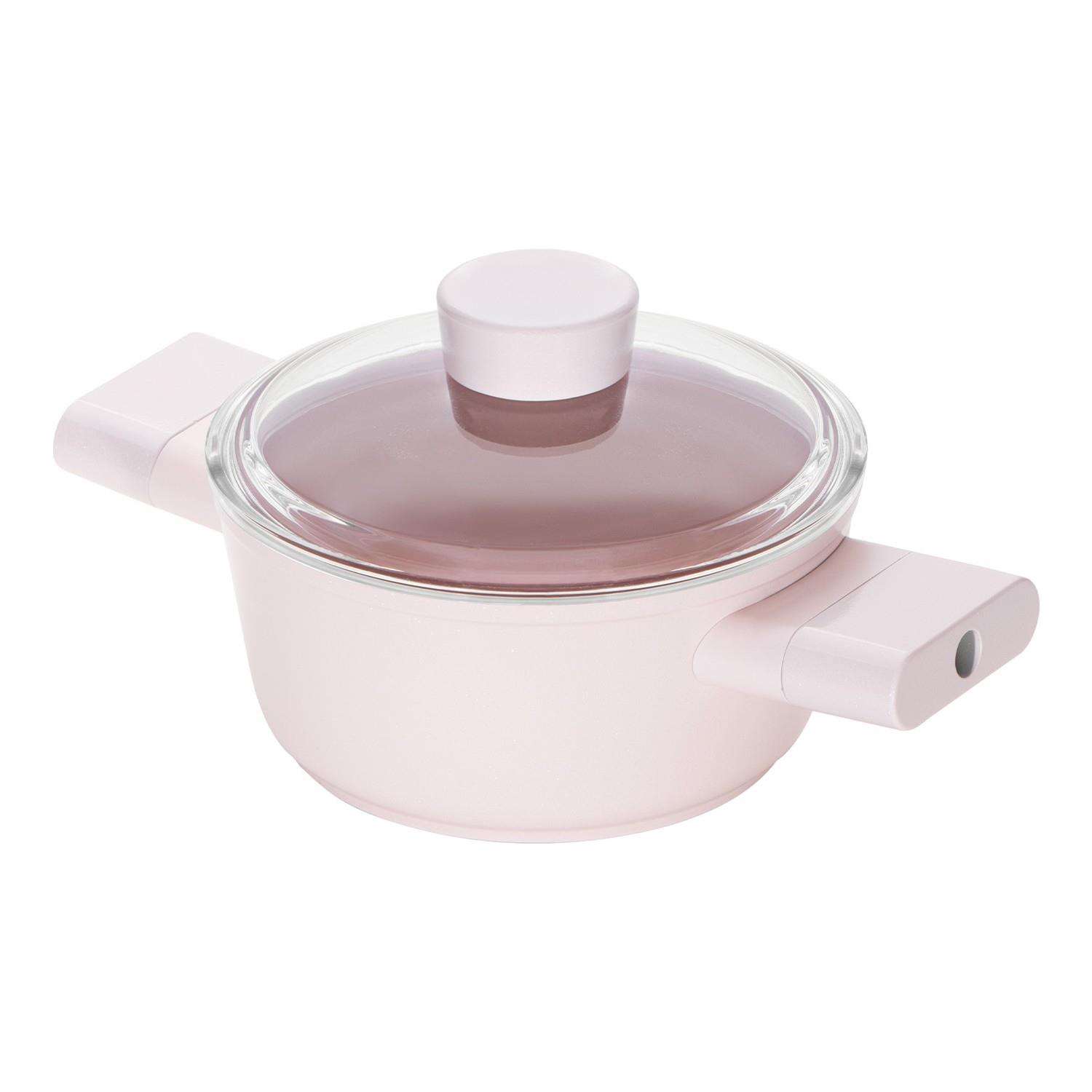 Emsan Swiss Cystal Derin Tencere 16 CM Pembe