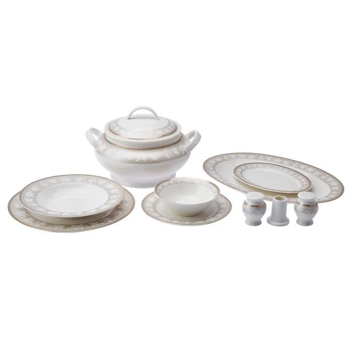 Emsan Yeni Mathilda Porselen 60 Parça 12 Kişilik Yemek Takımı