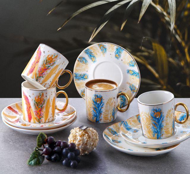 Gönül Porselen 6Lı Kahve  Fincan Takımı G4003