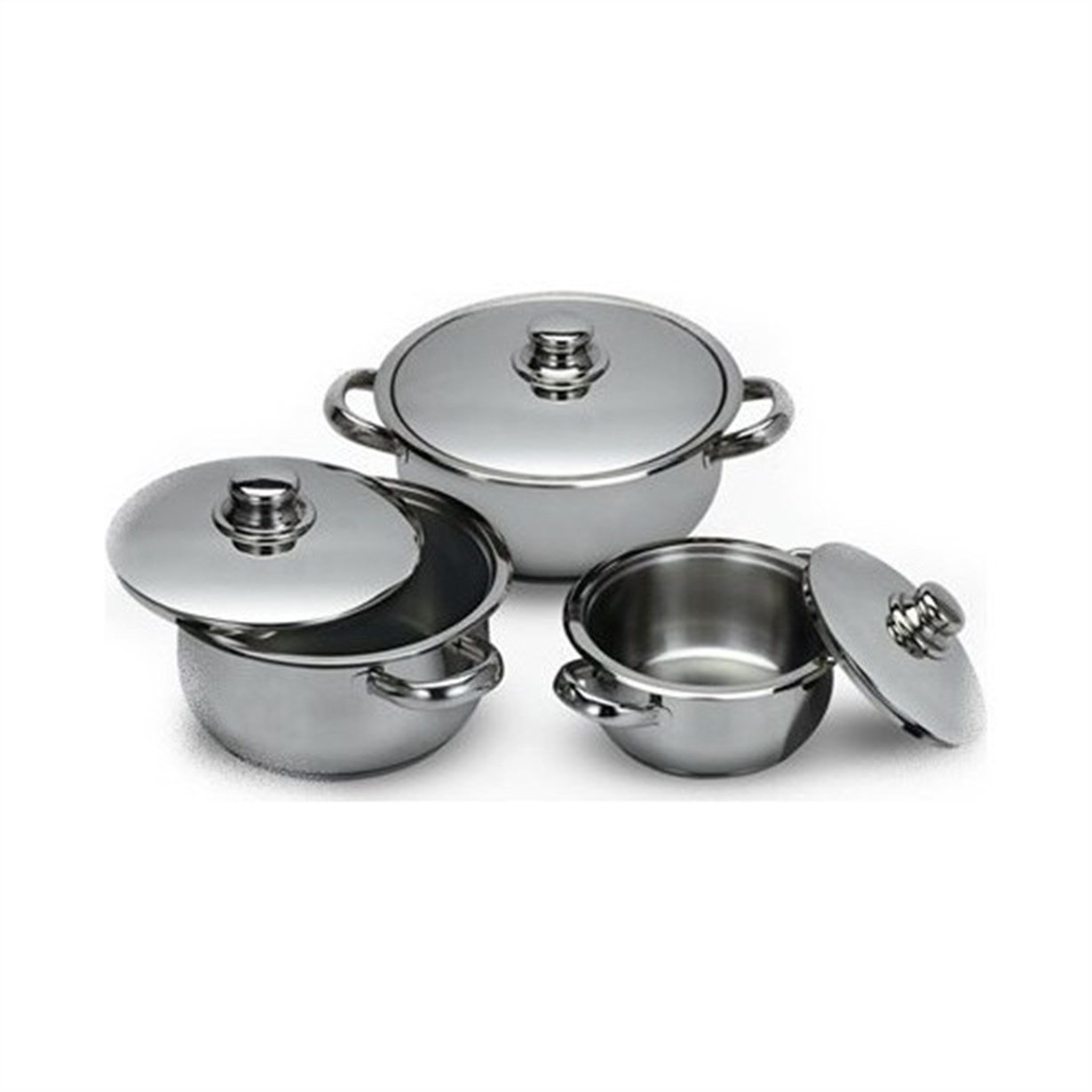 Gülsan Çakır Tencere Seti 3lü Cam Kapak