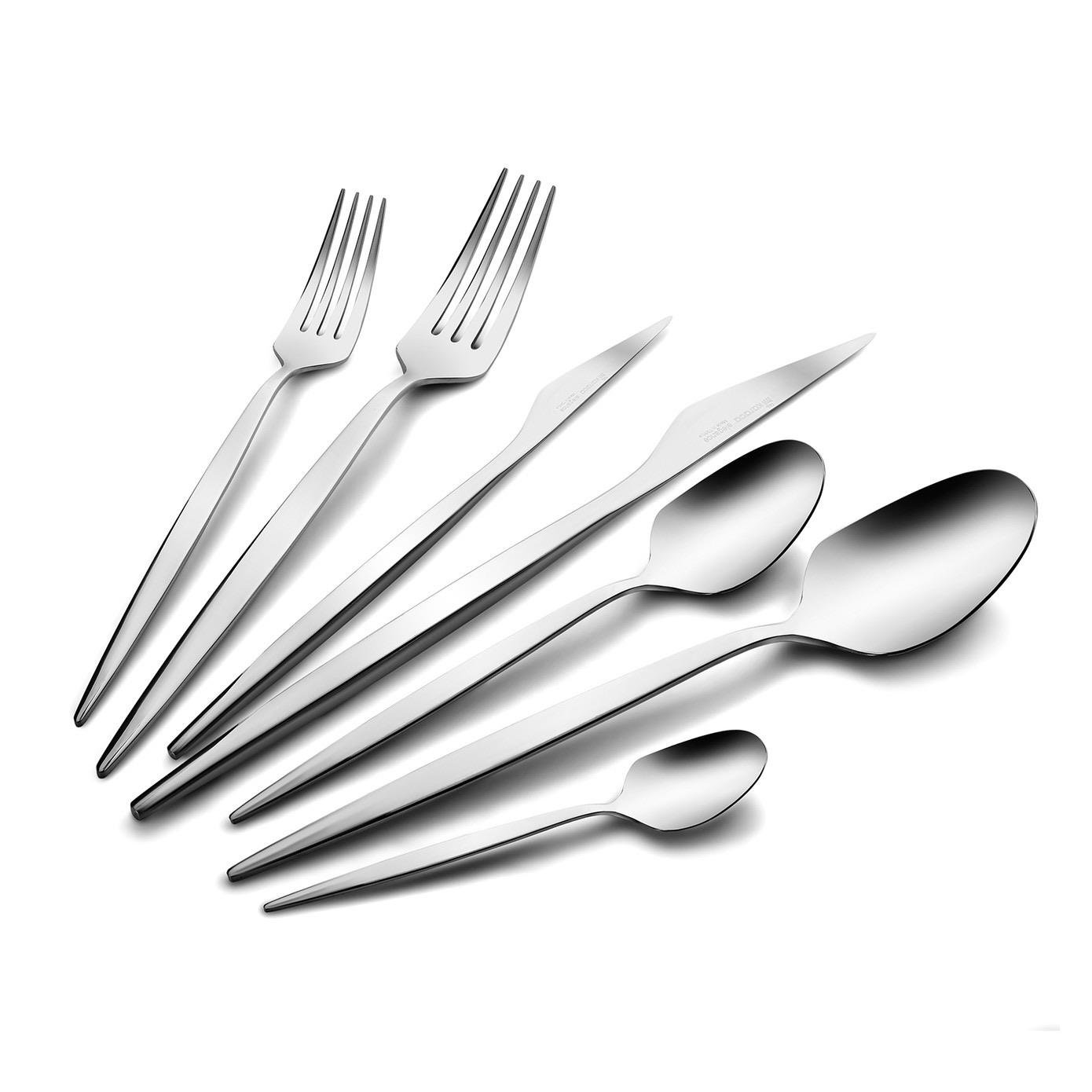 Karaca 316 Elegance Thor Platin 12 Kişilik 84 Parça Çatal Kaşık Bıçak Takımı