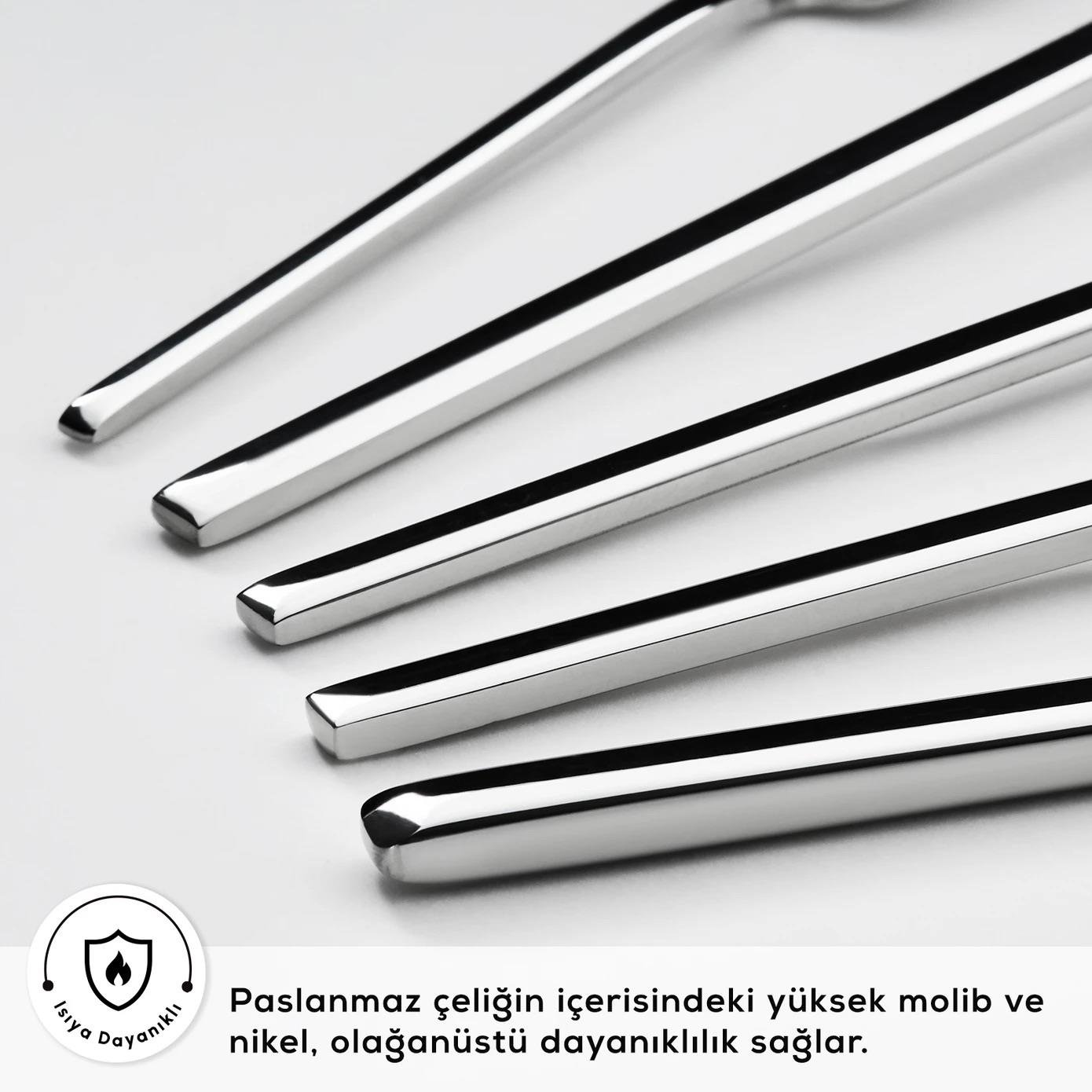 Karaca 316 Premium Look Platin 12 Kişilik 84 Parça Çatal Kaşık Bıçak Takımı