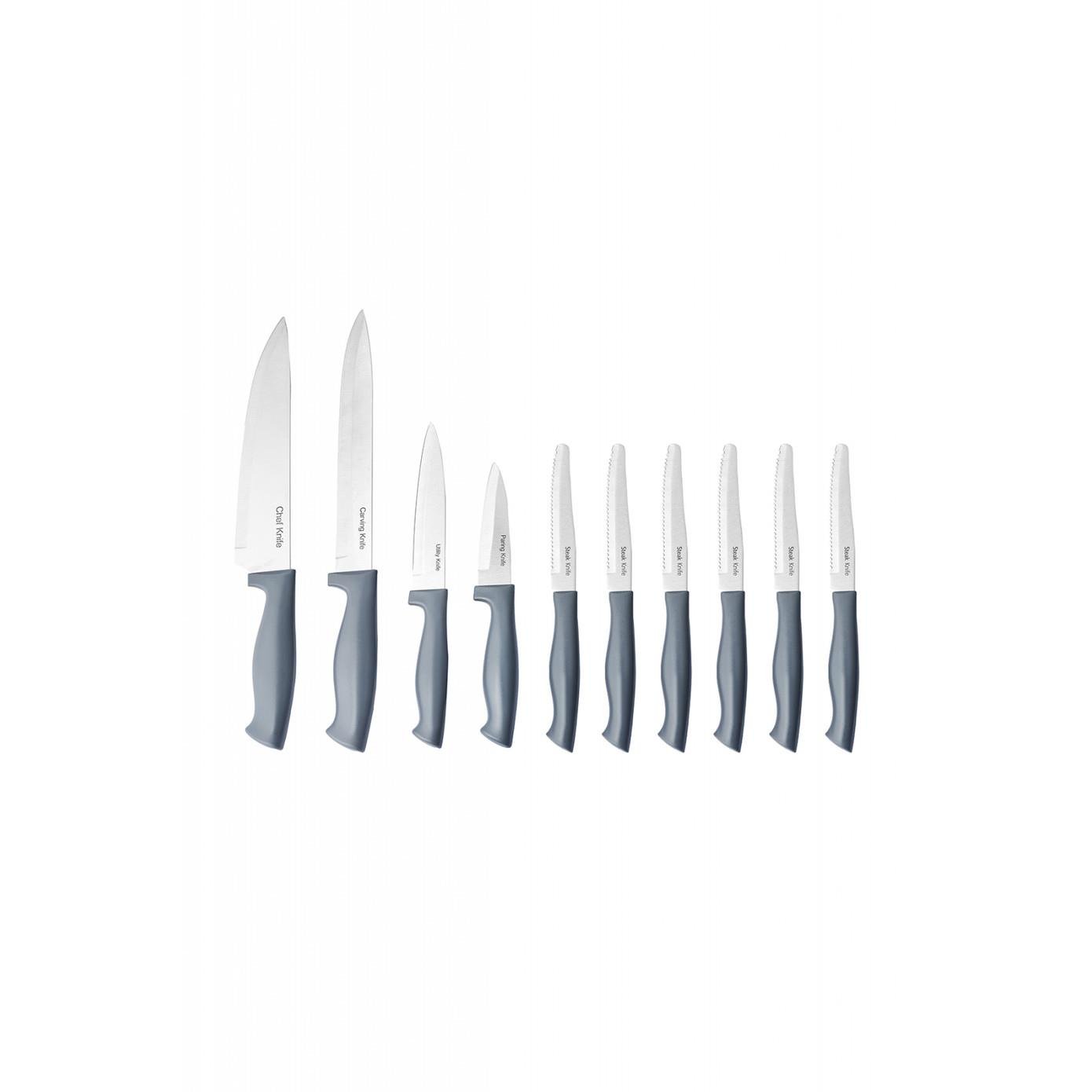 Karaca Apricot Strong 10 Parça Bıçak Seti Gri