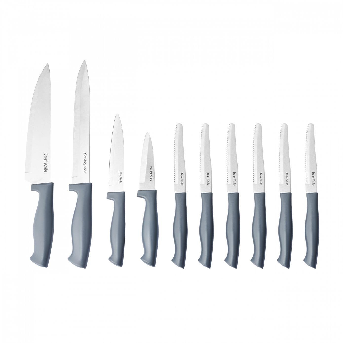 Karaca Apricot Strong 10 Parça Bıçak Seti Gri