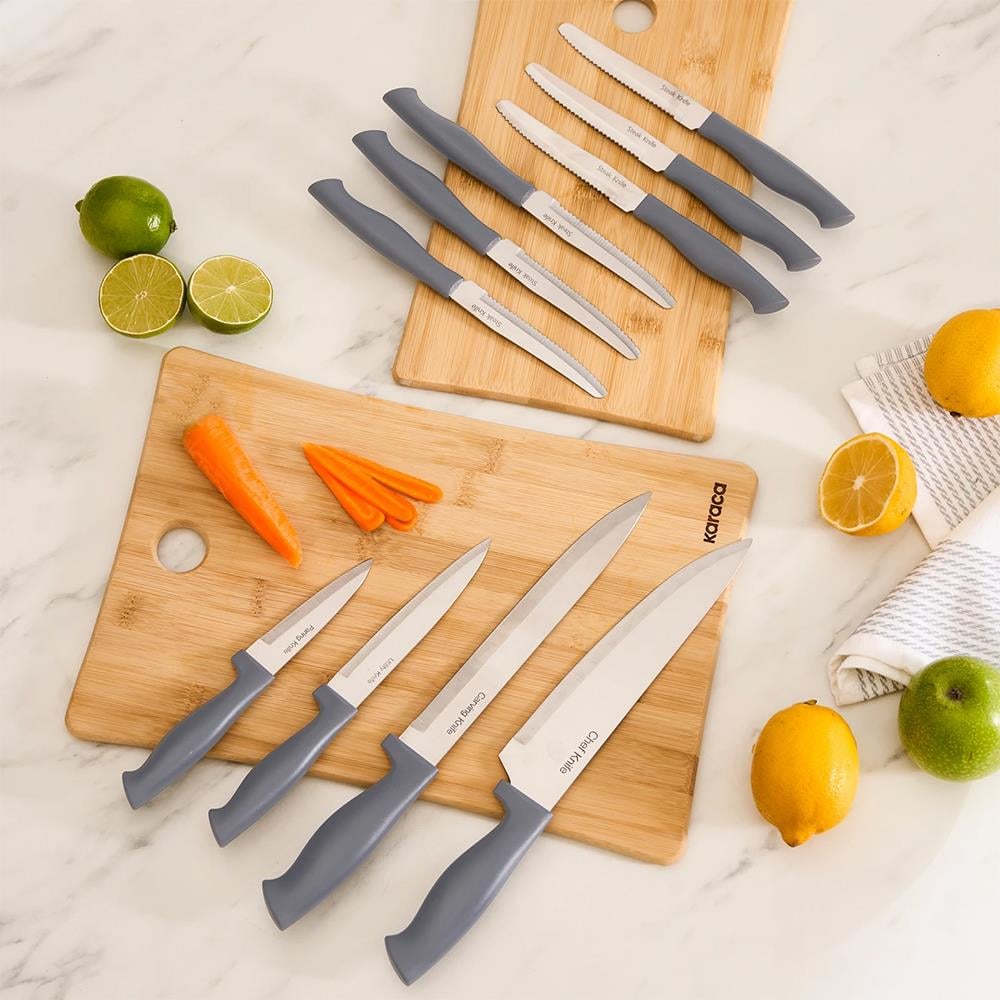 Karaca Apricot Strong 10 Parça Bıçak Seti Gri