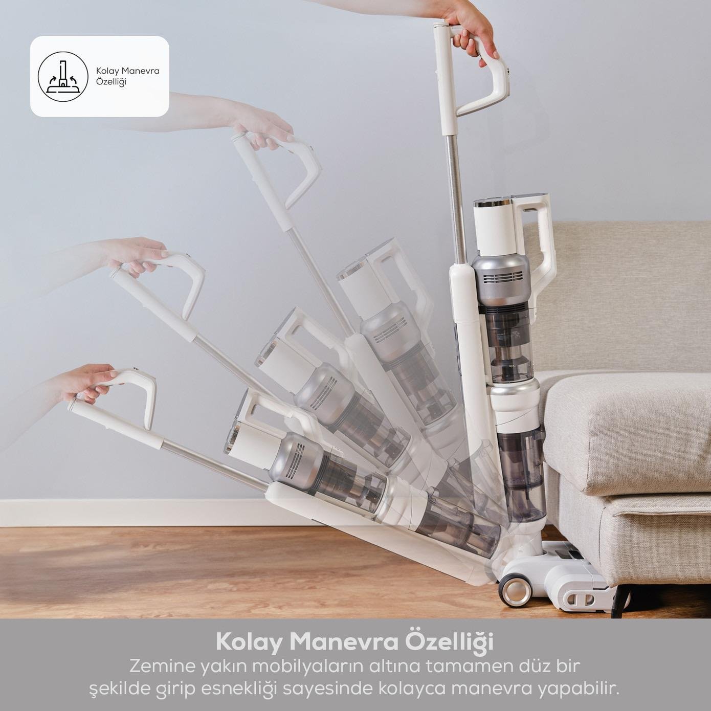 Karaca Aquaclean Pet 3in1 Islak ve Kuru Kablosuz Dikey Süpürge