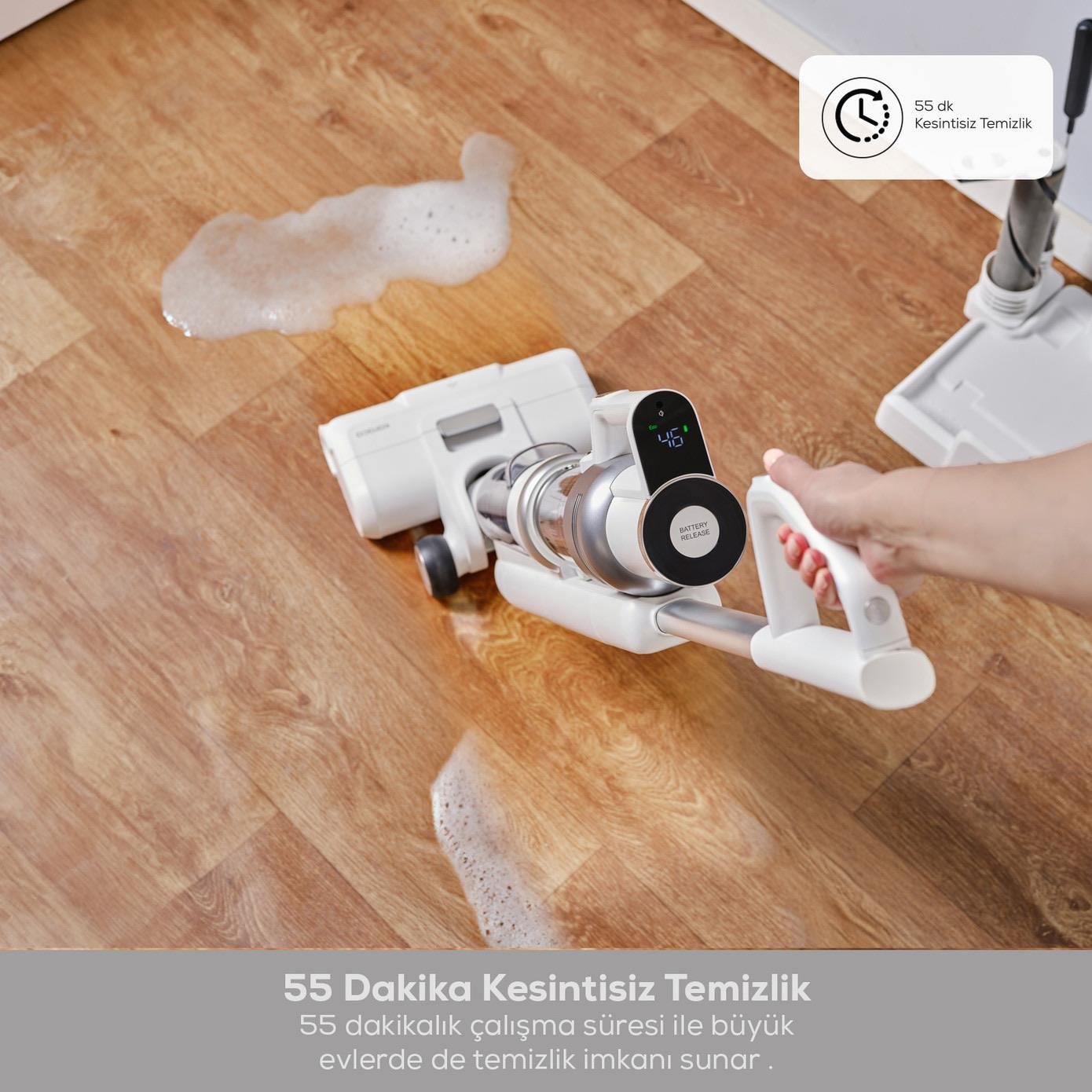 Karaca Aquaclean Pet 3in1 Islak ve Kuru Kablosuz Dikey Süpürge