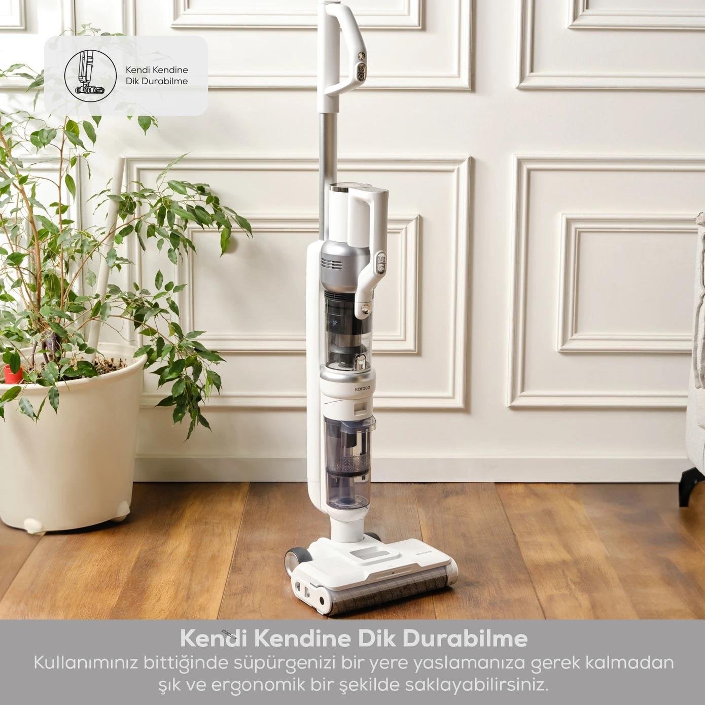 Karaca Aquaclean Pet 3in1 Islak ve Kuru Kablosuz Dikey Süpürge