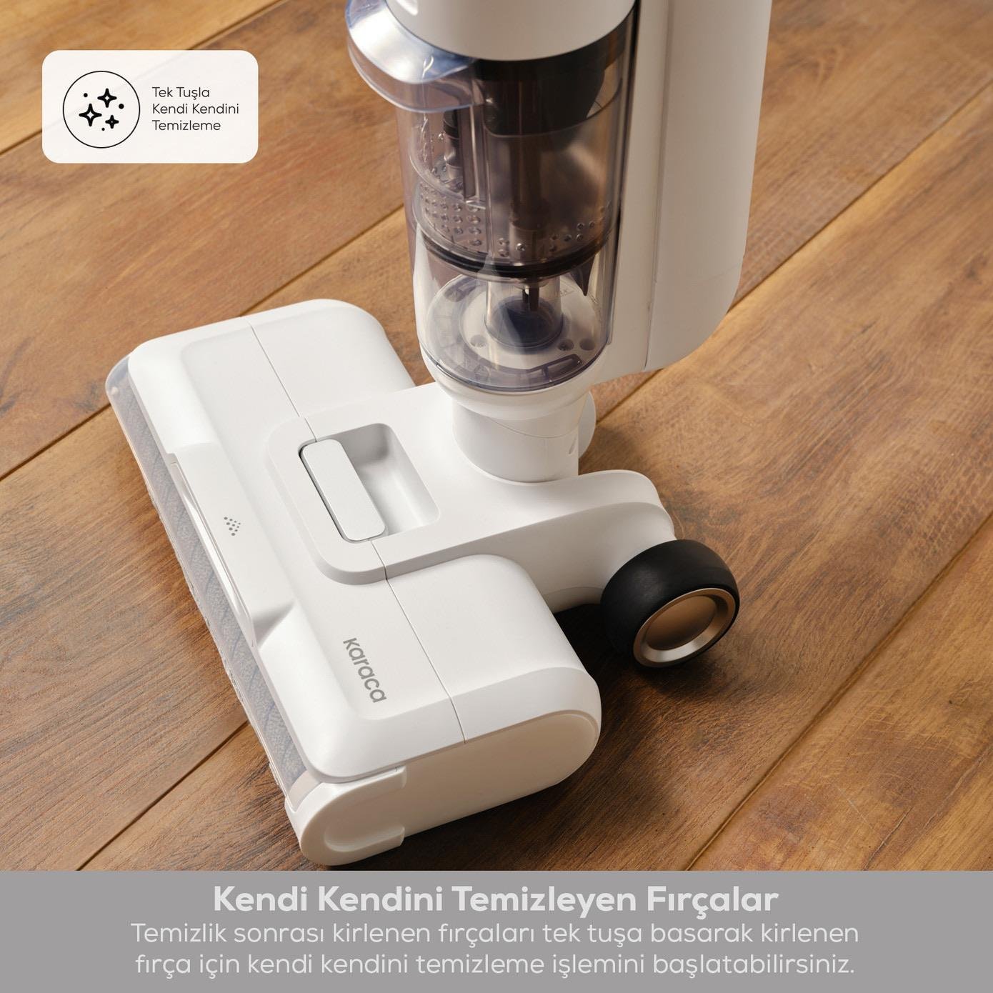 Karaca Aquaclean Pet 3in1 Islak ve Kuru Kablosuz Dikey Süpürge