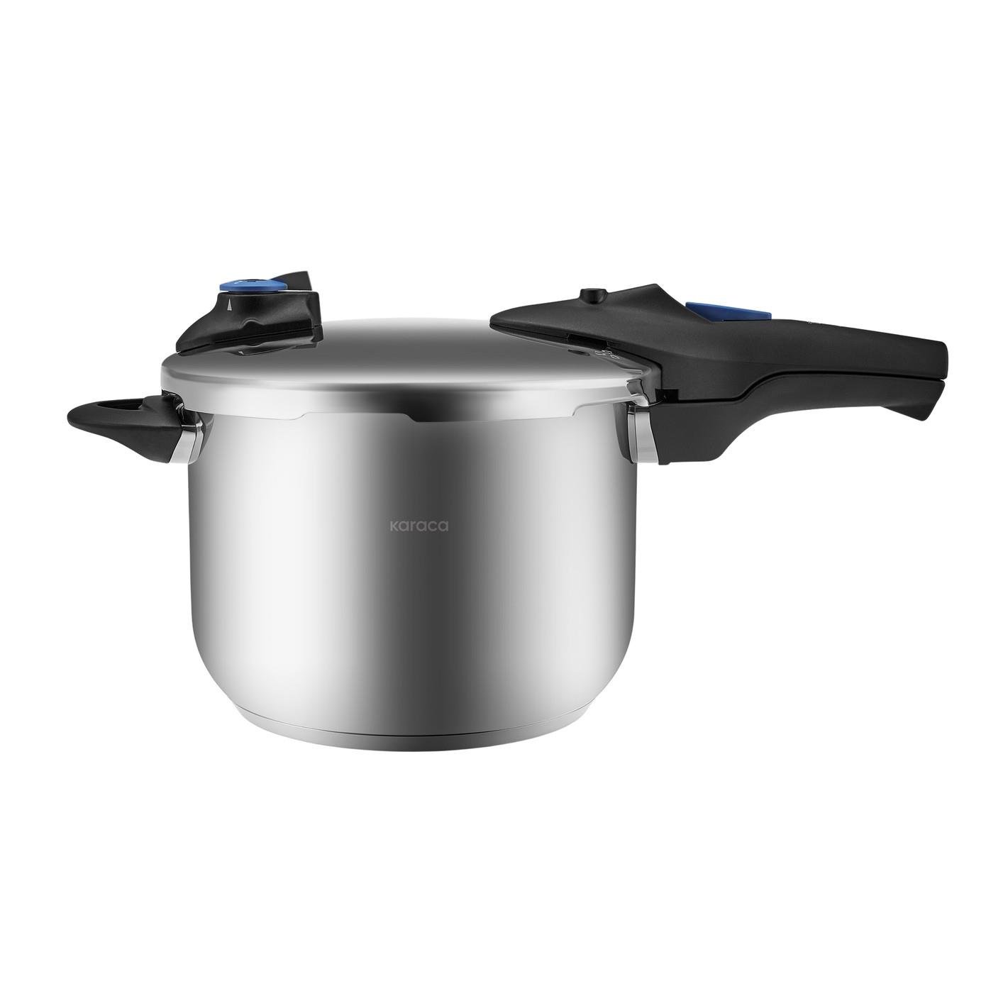 Karaca Astrid İndüksiyon Tabanlı Düdüklü Tencere Seti 4+6 Lt Black