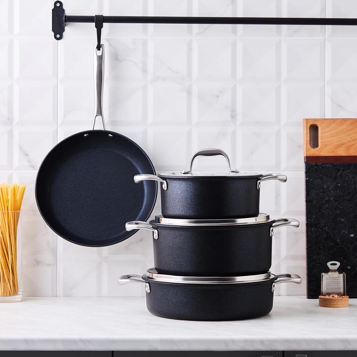 Karaca Bio Diamond Pro 7 Parça Tencere Seti Siyah