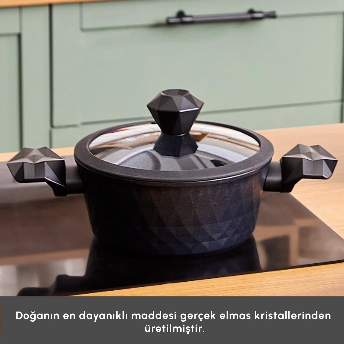 Karaca Biodiamond Antibakteriyel Kulp Tencere 20 Cm