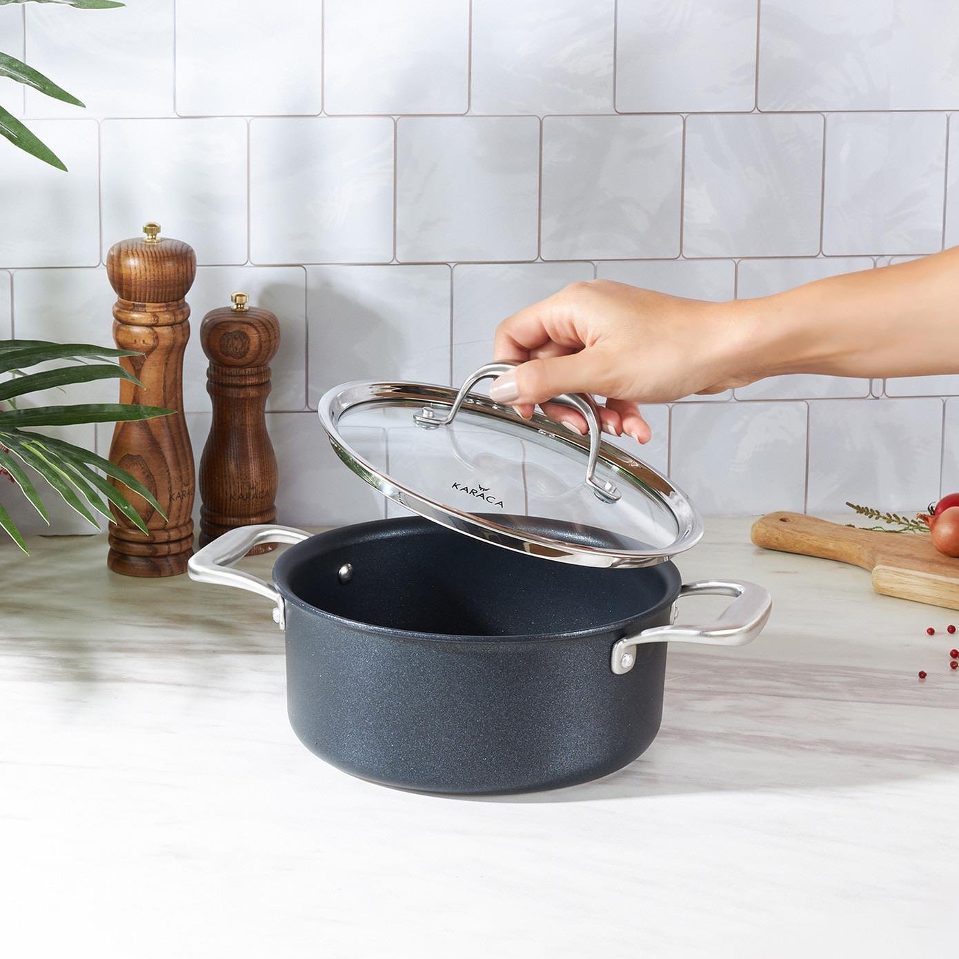 Karaca Biodiamond Pro İndüksiyon Tabanlı Tencere 20 Cm