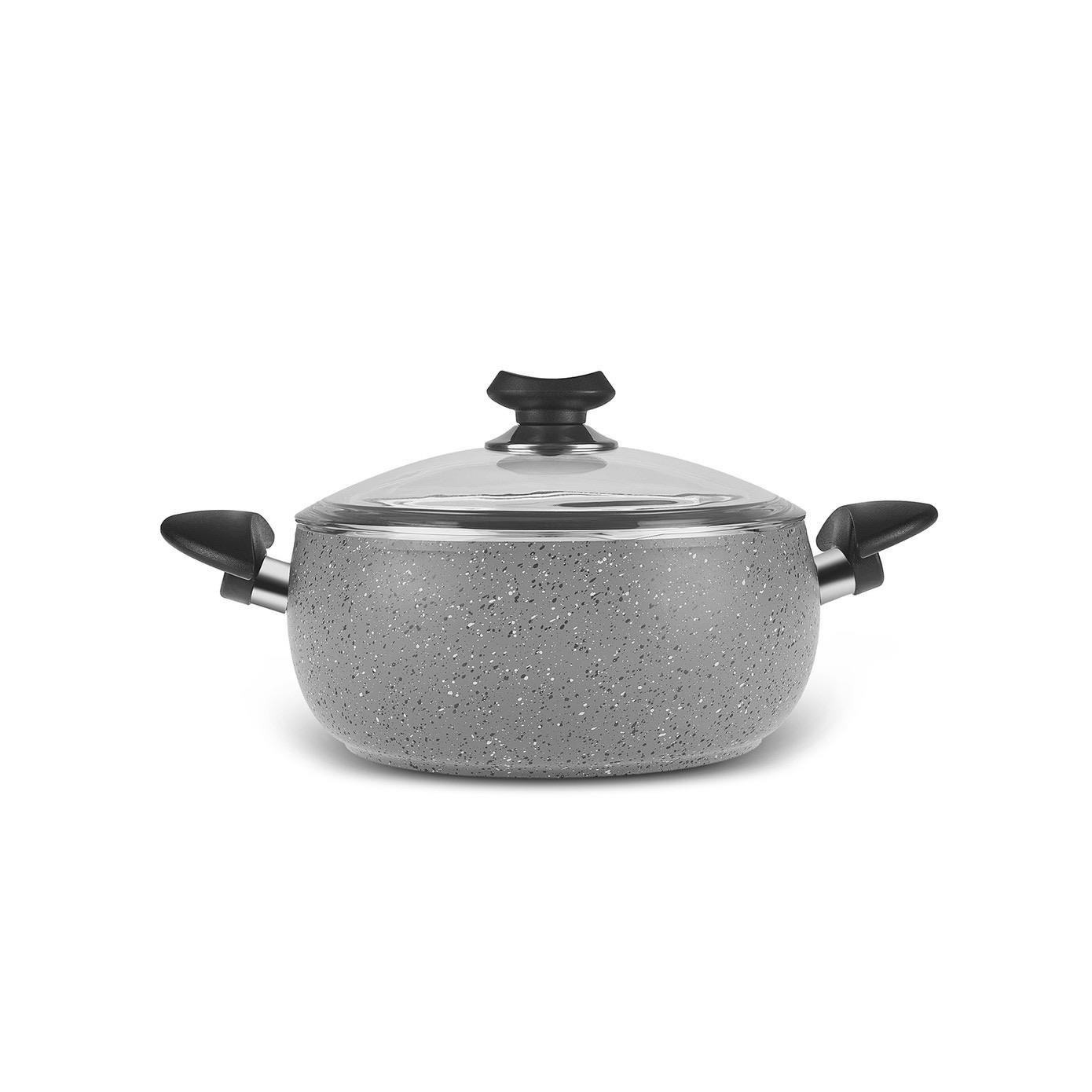 Karaca Biogranit Avanos 7 Parça Tencere Seti Gri