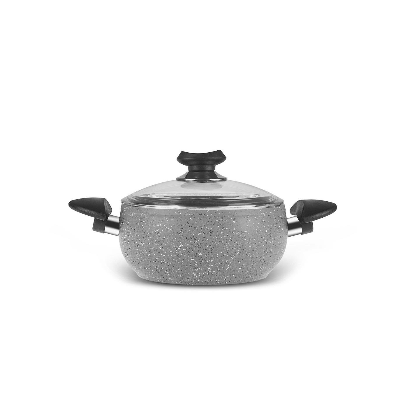 Karaca Biogranit Avanos 7 Parça Tencere Seti Gri