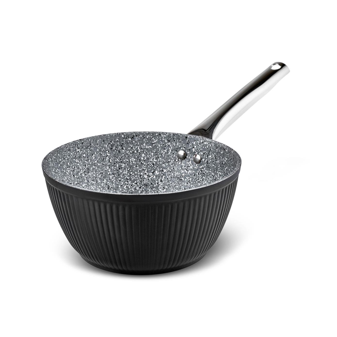 Karaca Biogranit Lopus Sütlük/Sosluk 18 Cm Siyah