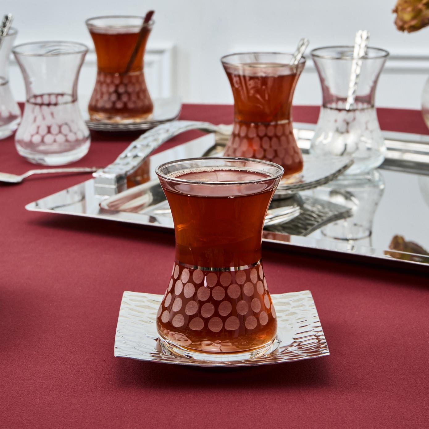 Karaca Cella Platin 40 Parça 12 Kişilik Çay Seti