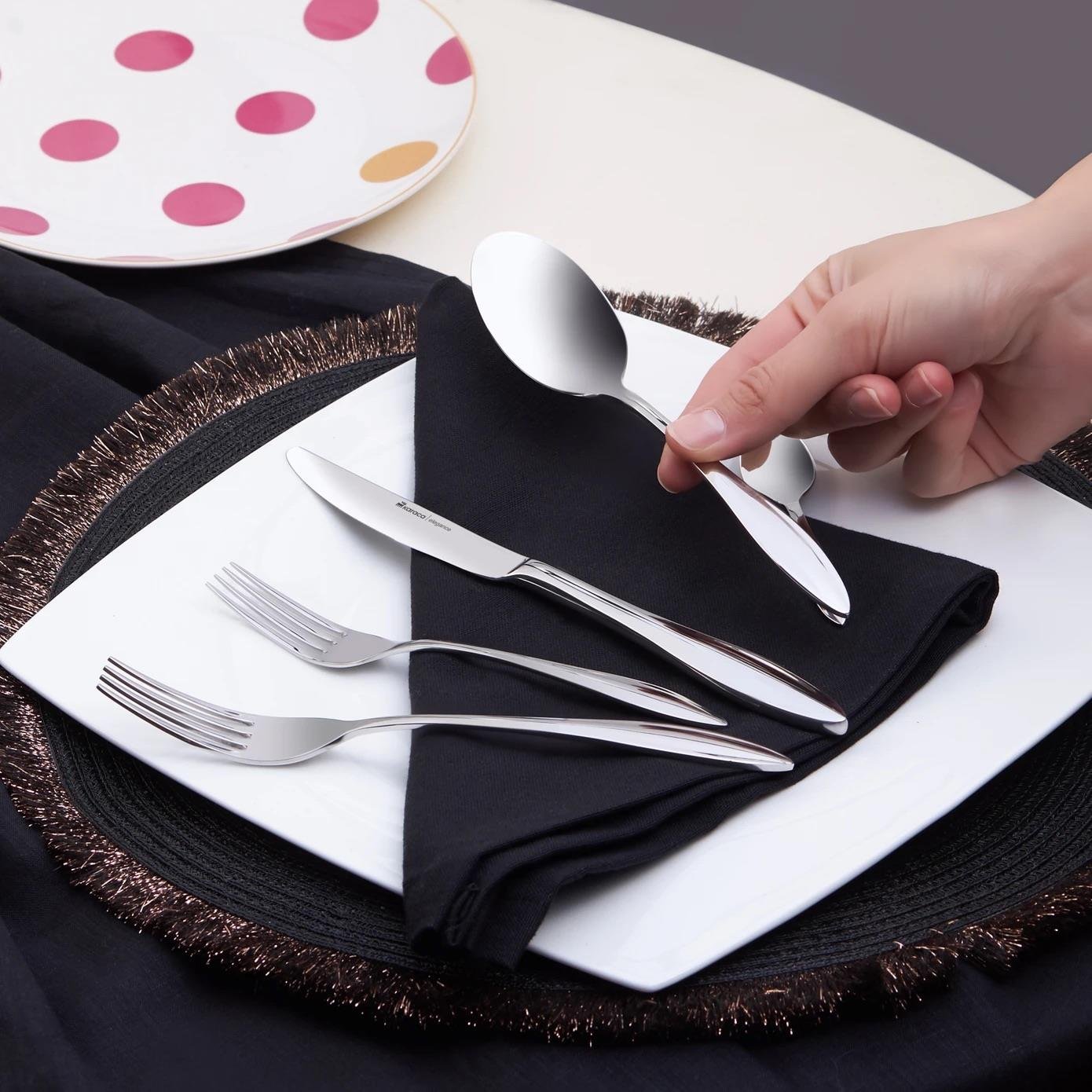 Karaca Costa Platin 12 Kişilik 60 Parça Çatal Kaşık Bıçak Takımı