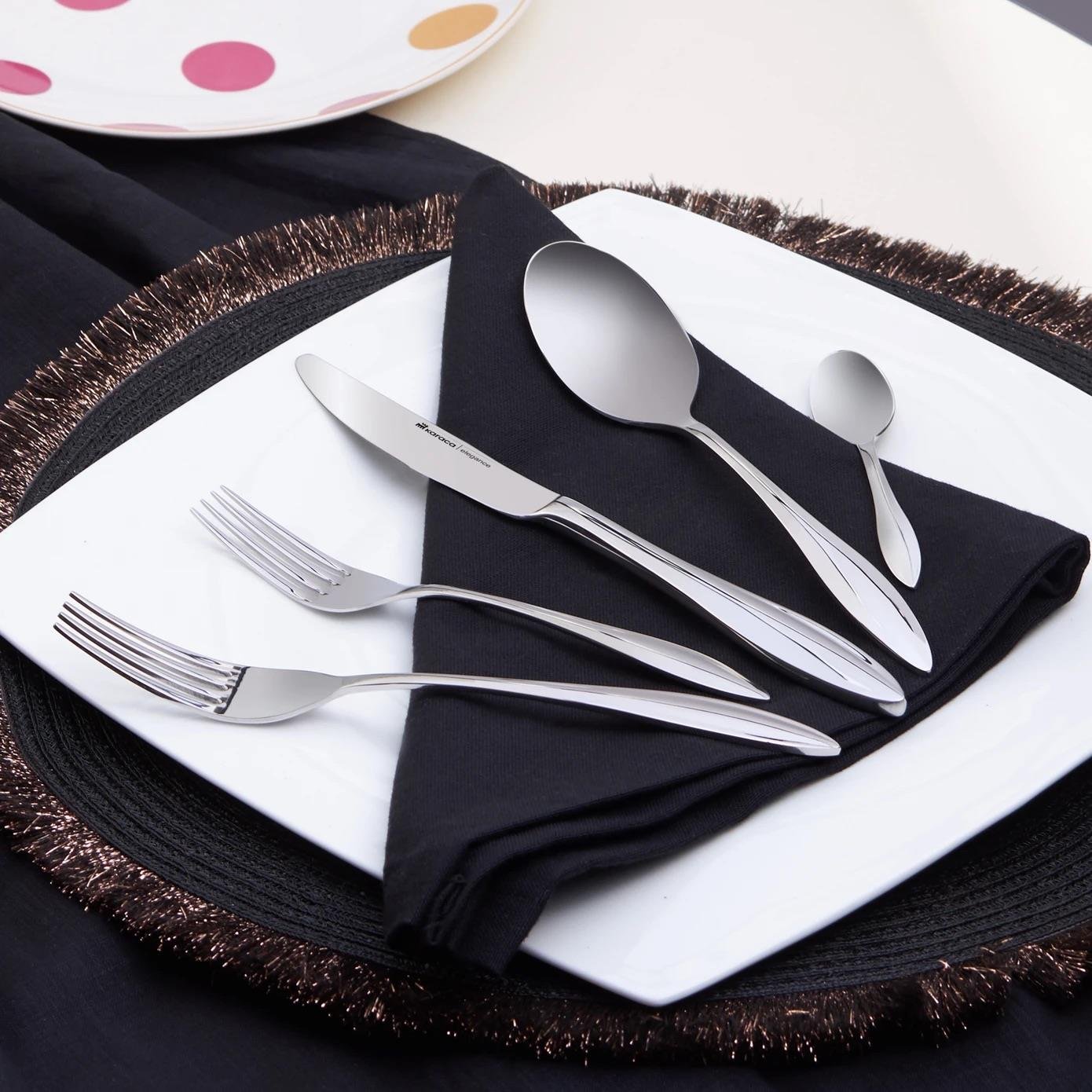 Karaca Costa Platin 12 Kişilik 60 Parça Çatal Kaşık Bıçak Takımı