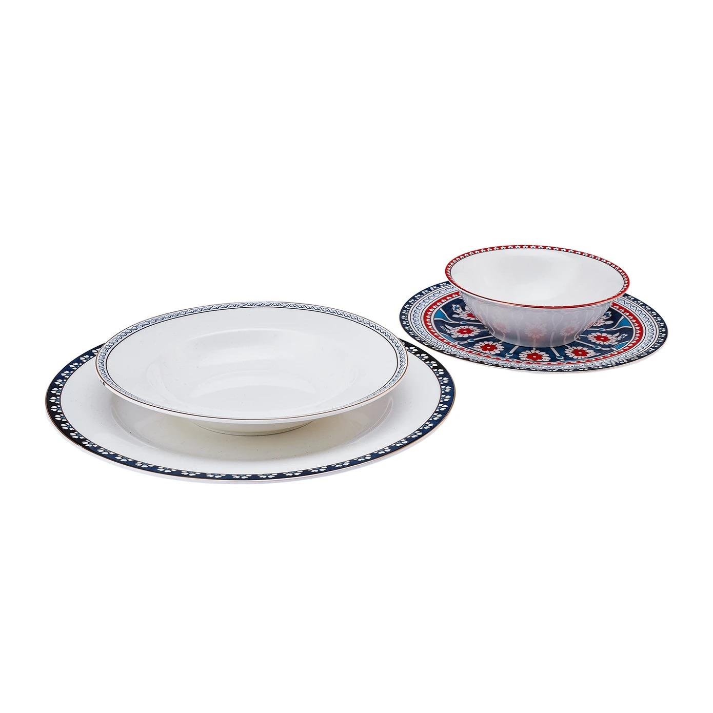 Karaca Elegance Bone Ancient 24 Parça 6 Kişilik Yemek Takımı