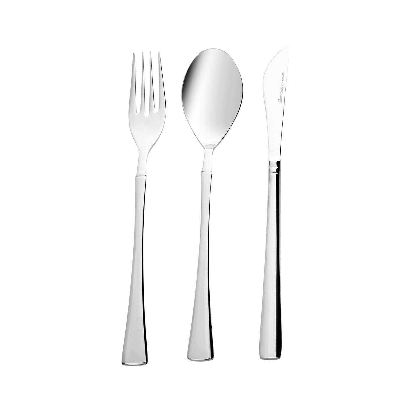 Karaca Elegance Rayer Platin 12 Kişilik 72 Parça Çatal Kaşık Bıçak Takımı