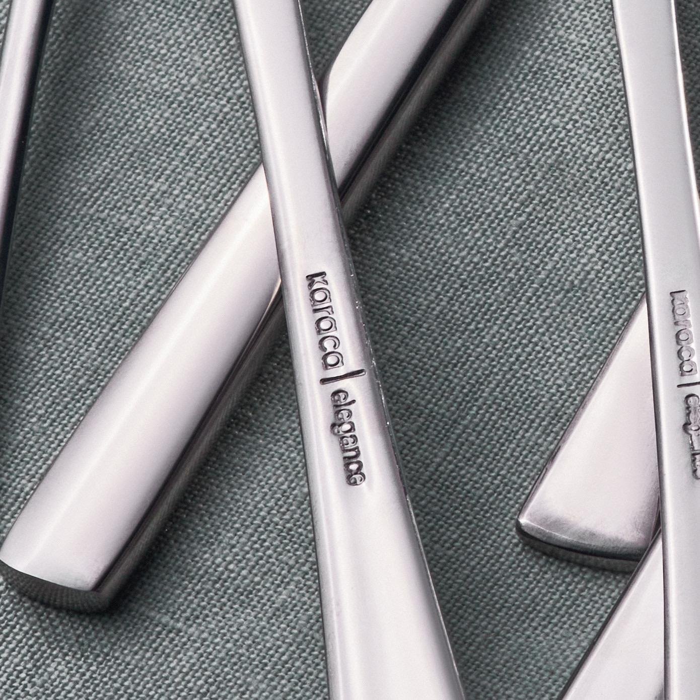 Karaca Elegance Rayer Platin 12 Kişilik 72 Parça Çatal Kaşık Bıçak Takımı