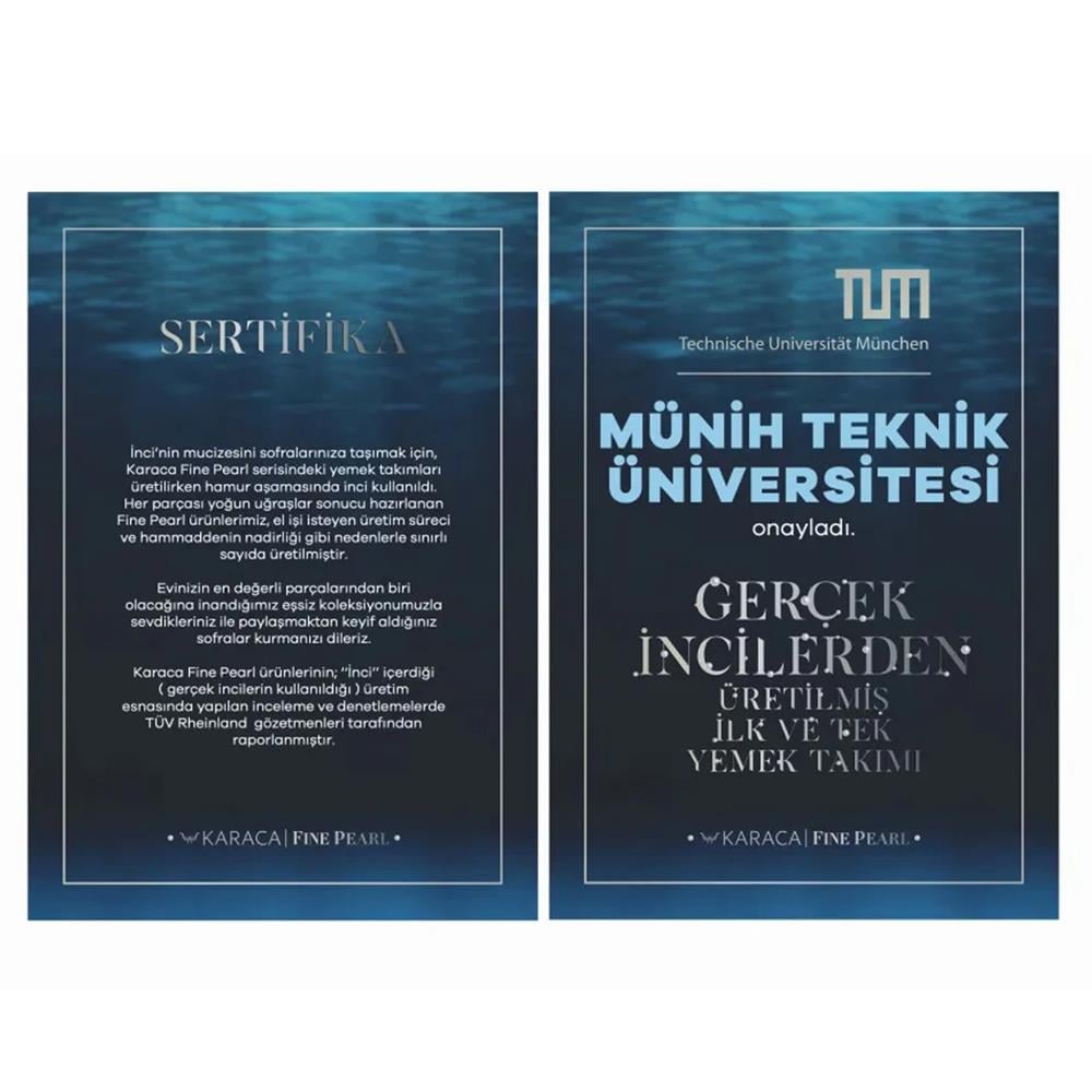 Karaca Fine Pearl Agate Platin 62 Parça 12 Kişilik Yemek Takımı