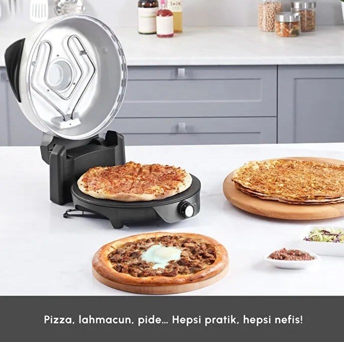 Karaca Gastro 10 in 1 Pizza Pide Lahmacun ve Tandır Ekmeği Makinesi Biodiamond Soft Cream