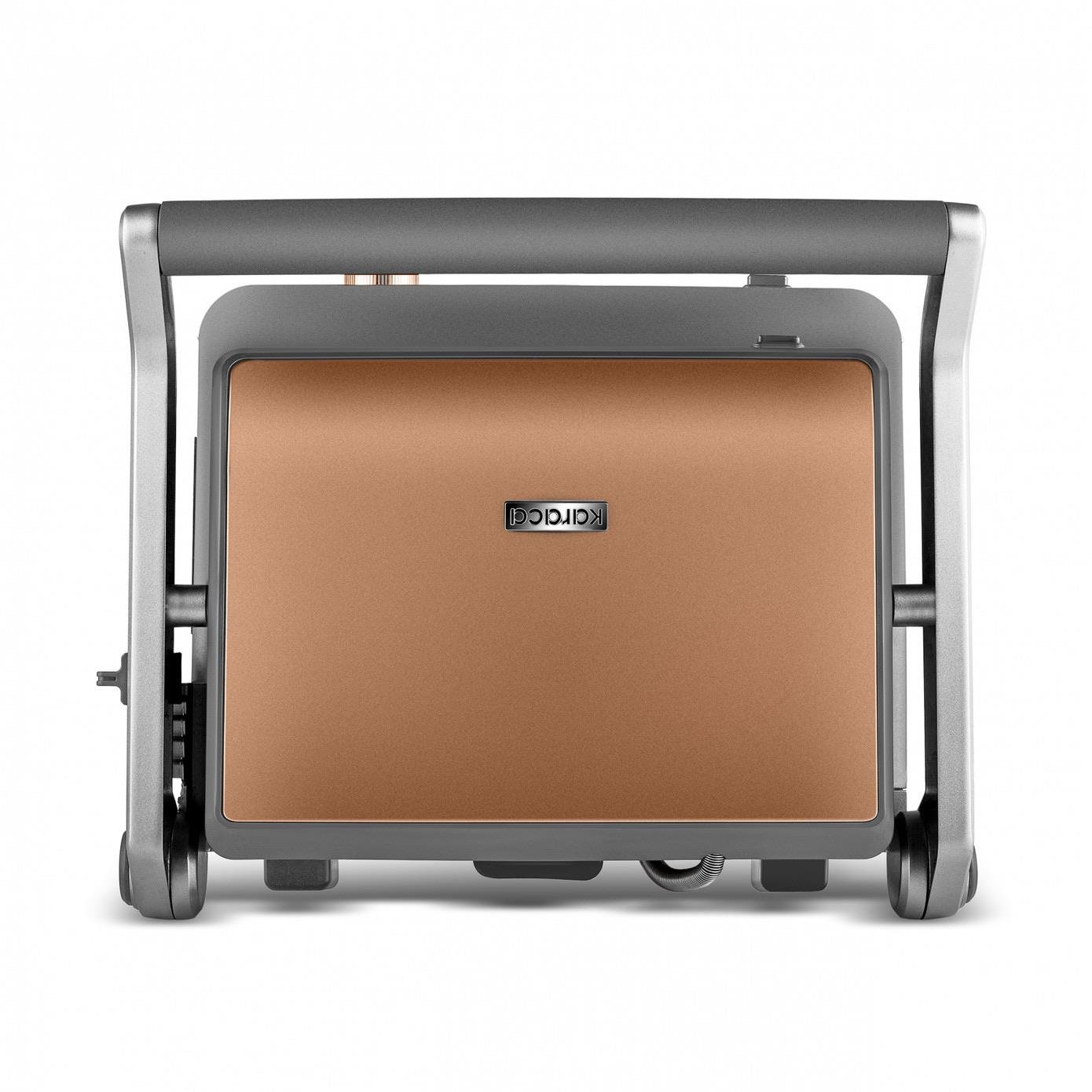 Karaca Gastro Gourmet Döküm Izgara ve Tost Makinesi Galactic Bronze 6 Dilim Kapasiteli