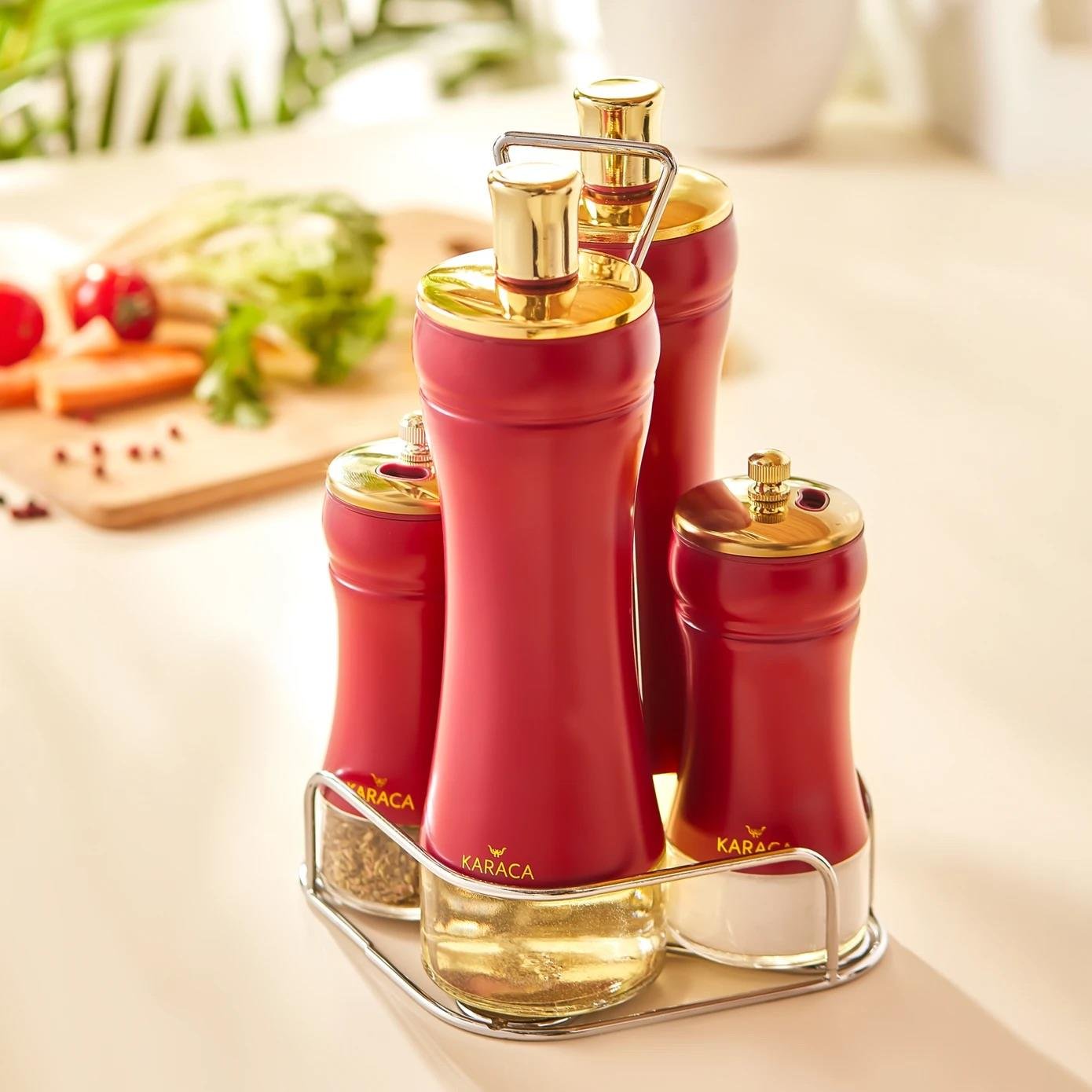 Karaca Gold Berry Cam Salata Seti