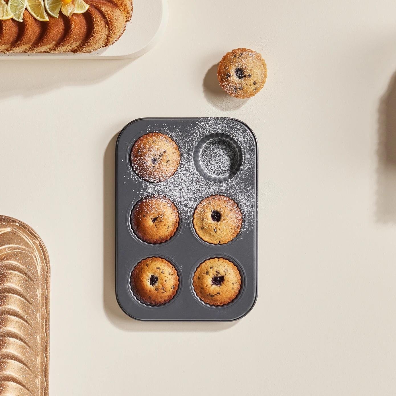 Karaca Goya 6lı Muffin Kalıbı Gri