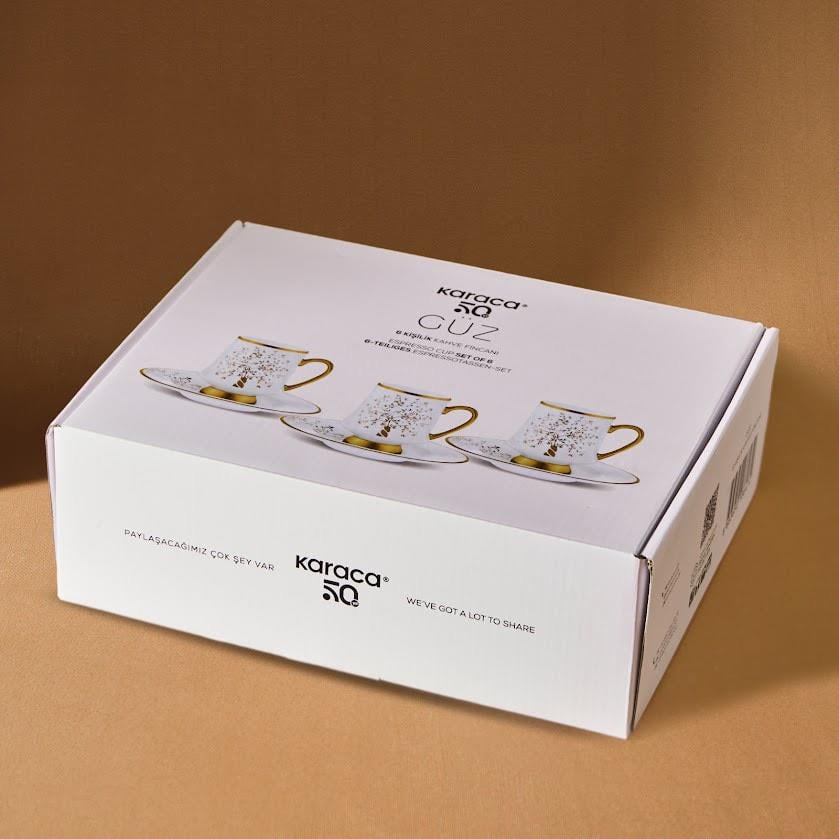 Karaca Güz 6 Kişilik Kahve Fincanı 90 Ml