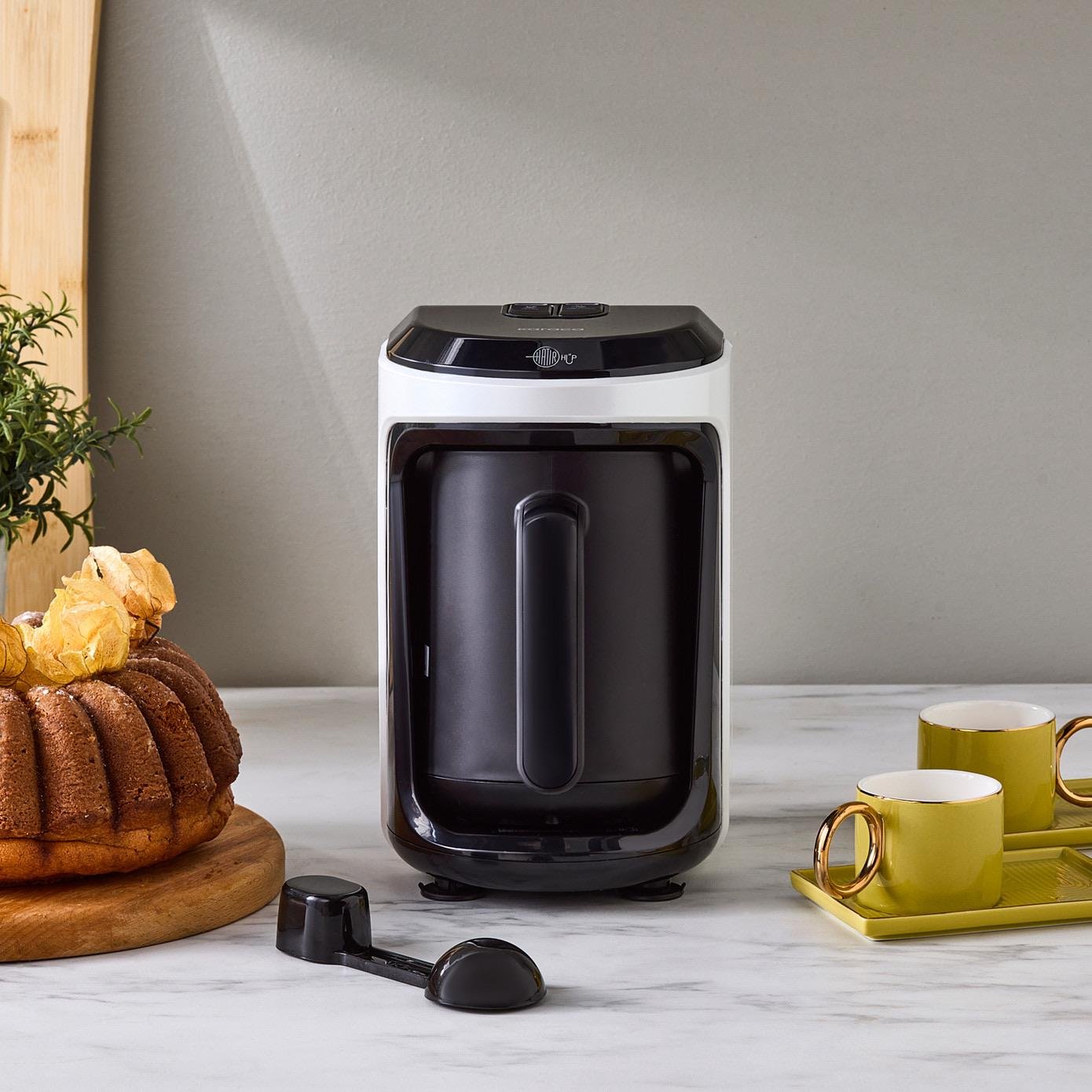 Karaca Hatır Hüp Aroma Türk Kahve Makinesi Pearl White