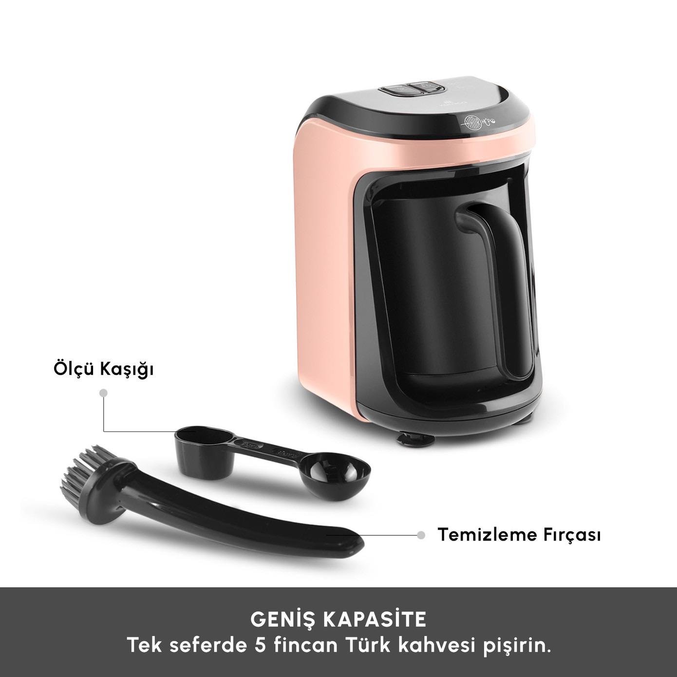 Karaca Hatır Hüps Aroma Sütlü Türk Kahve Makinesi Rosegold