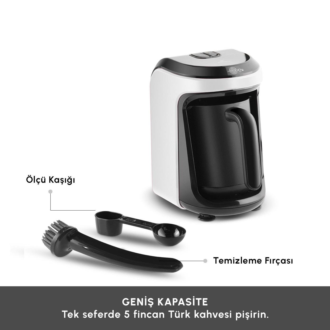 Karaca Hatır Hüps Aroma Sütlü Türk Kahve Makinesi Pearl White