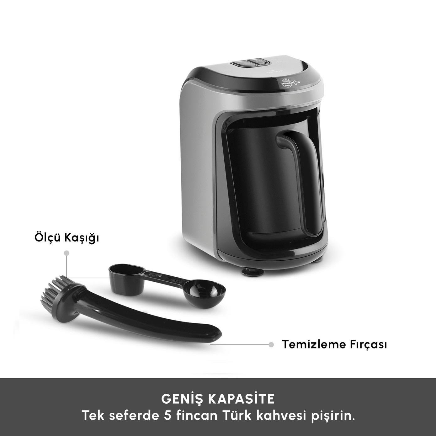 Karaca Hatır Hüps Aroma Sütlü Türk Kahve Makinesi Galaxy Gray