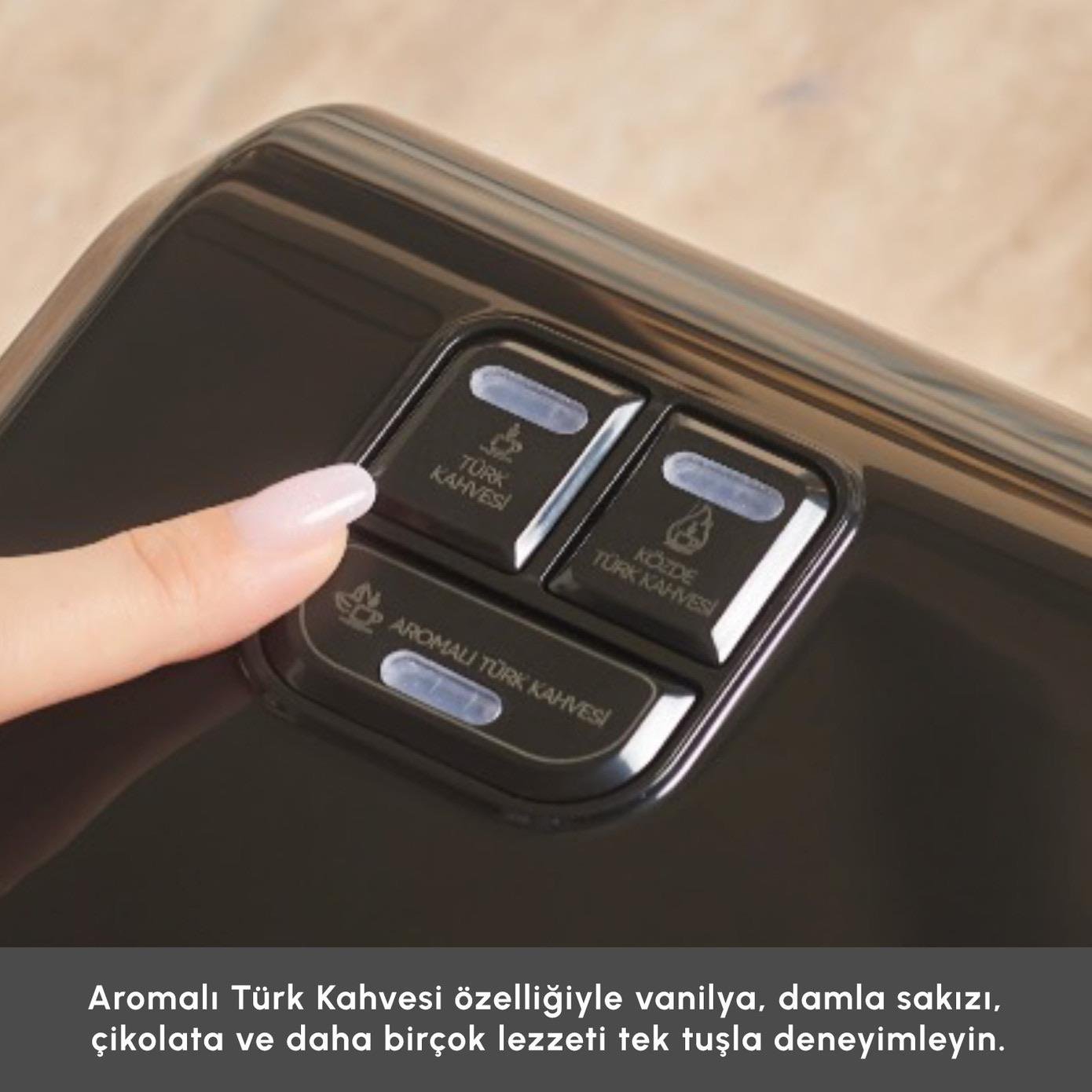 Karaca Hatır Hüps Aroma Sütlü Türk Kahve Makinesi Rosegold