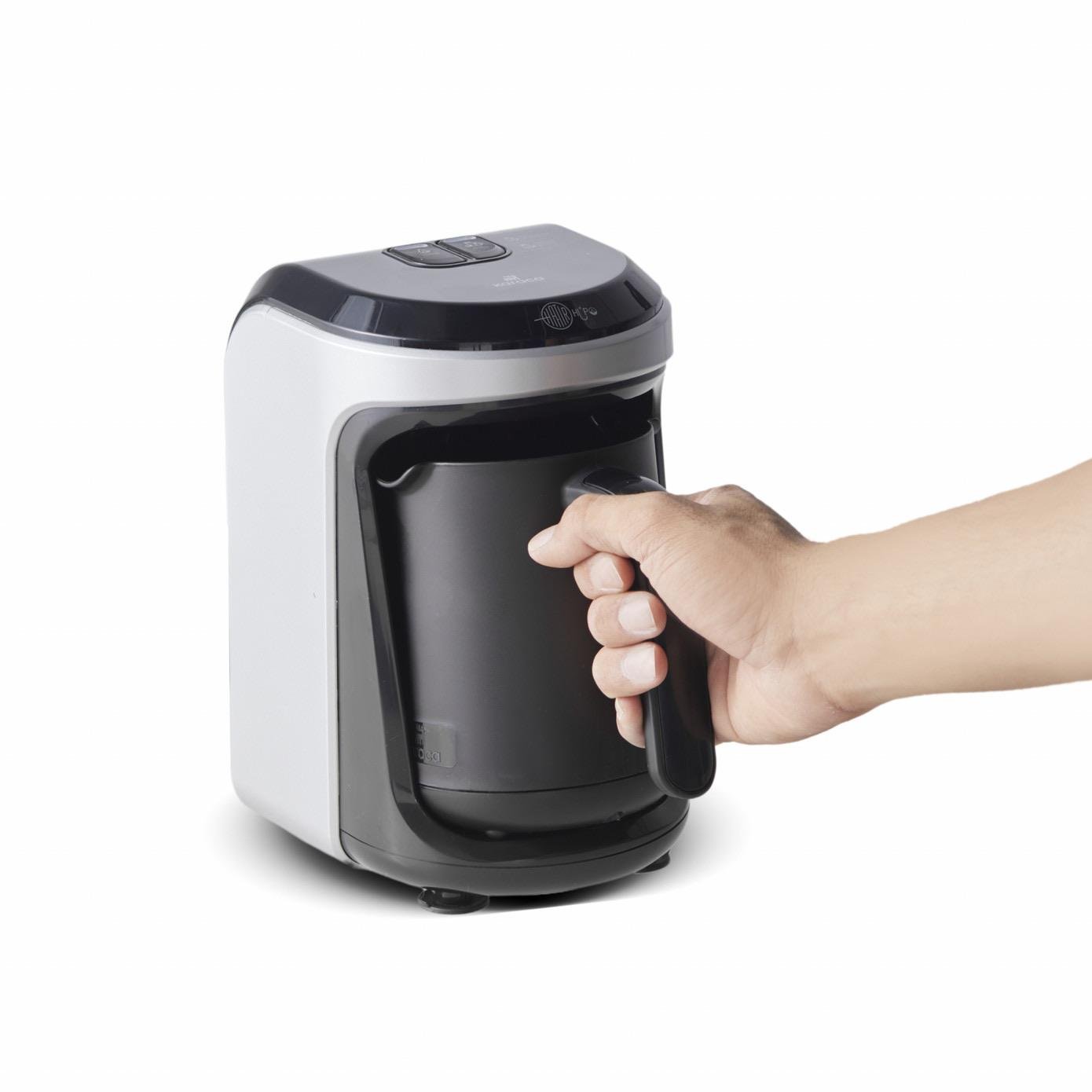 Karaca Hatır Hüps Sütlü Türk Kahve Makinesi Pearl White