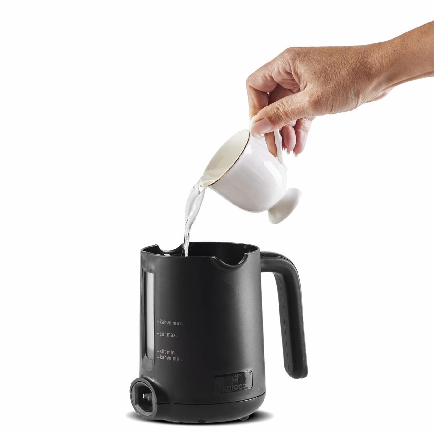 Karaca Hatır Hüps Sütlü Türk Kahve Makinesi Pearl White