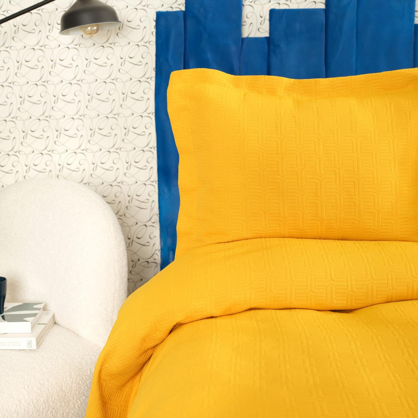 Karaca Home Cedric Sarı Çift  Kişilik Yatak Örtüsü