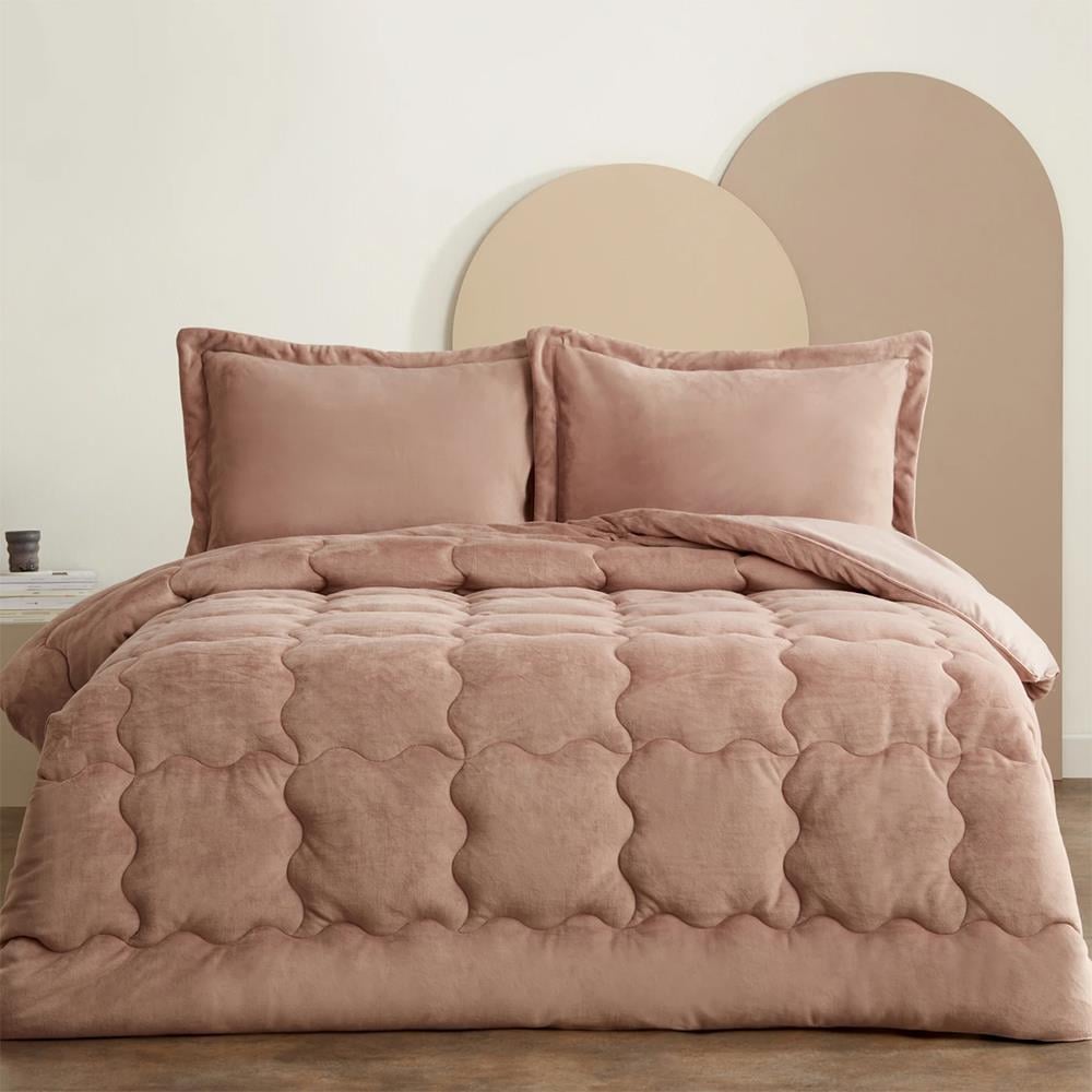 Karaca Home Çift Kişilik Viny Soft Dream Comfort Set Old Rose