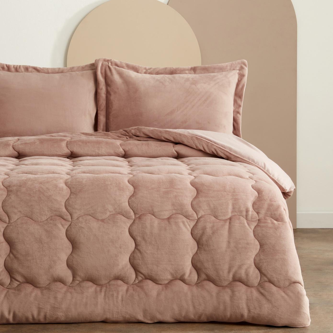 Karaca Home Çift Kişilik Viny Soft Dream Comfort Set Old Rose