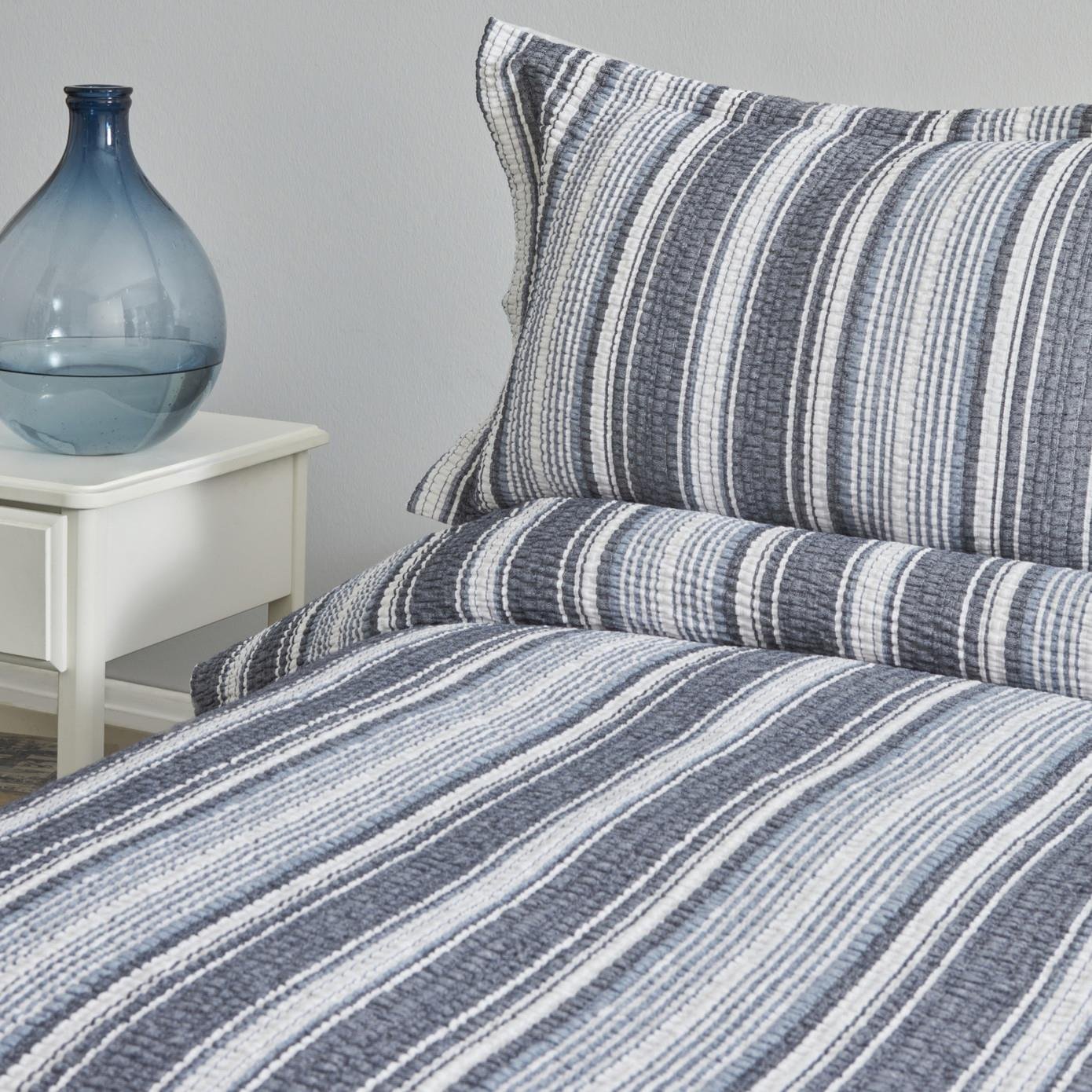 Karaca Home Denim Farley Çift Kişilik Yatak Örtüsü Seti İndigo