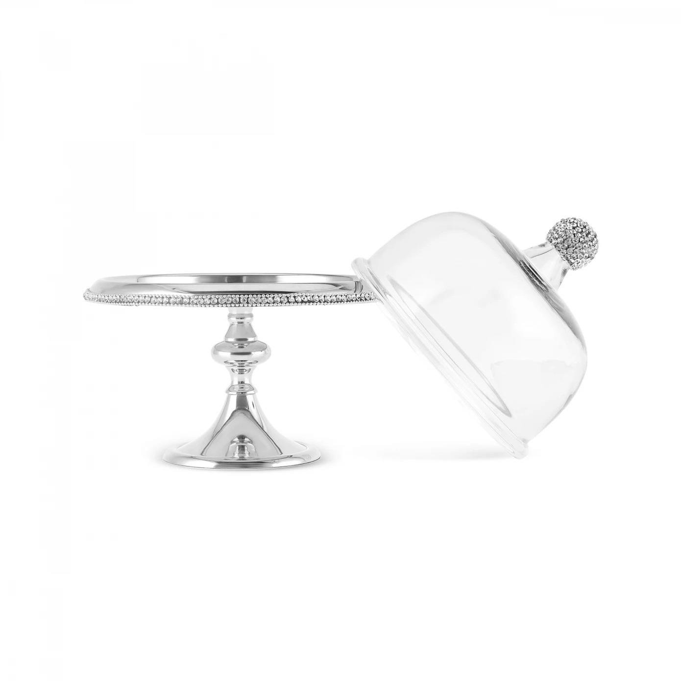 Karaca Home Majesty Cam Kapaklı Kek Standı