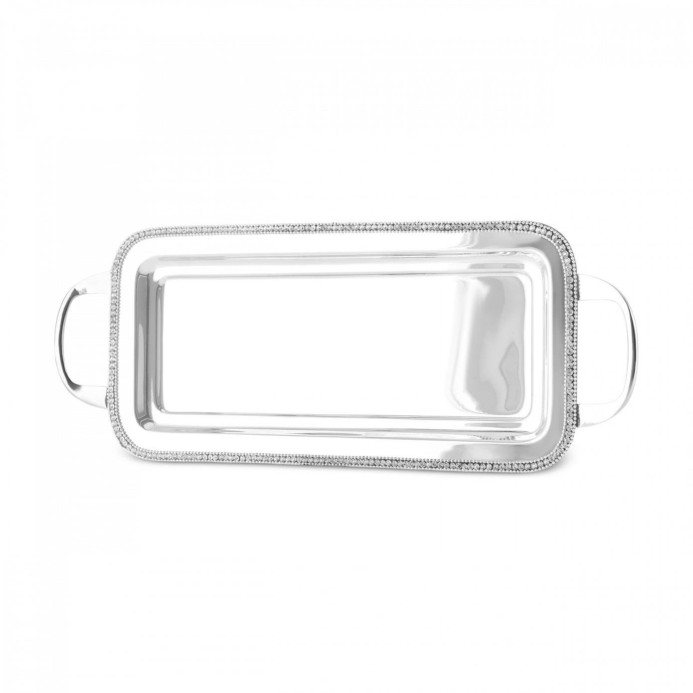 Karaca Home Majesty Dekoratif Tepsi Kulplu 45,75 x 17,75 cm