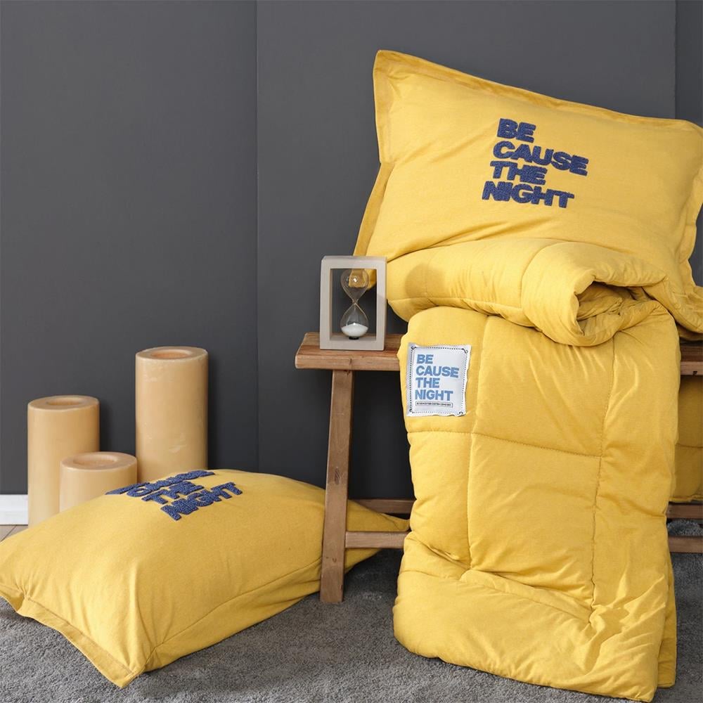 Karaca Home Motto Cotton Comfort Tek Kişilik Uyku Seti Hardal