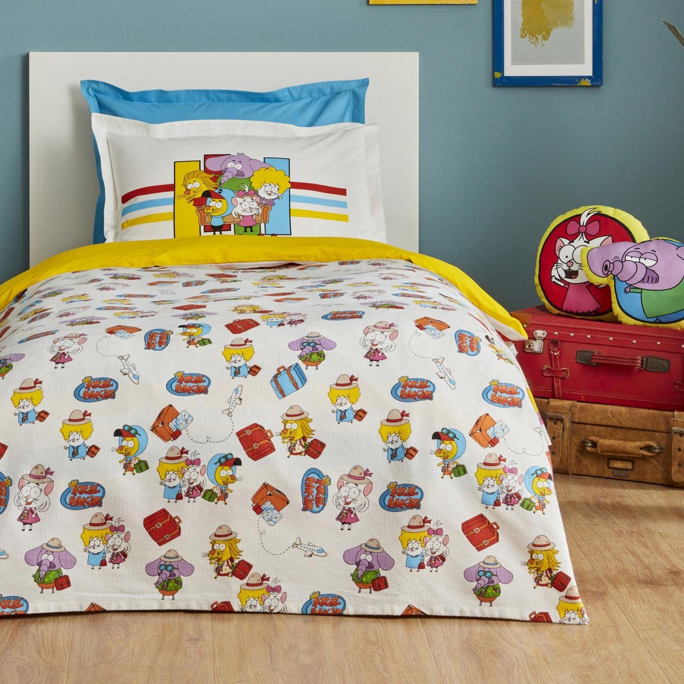 Karaca Home X Kral Şakir Travel Tek Kişilik Pike