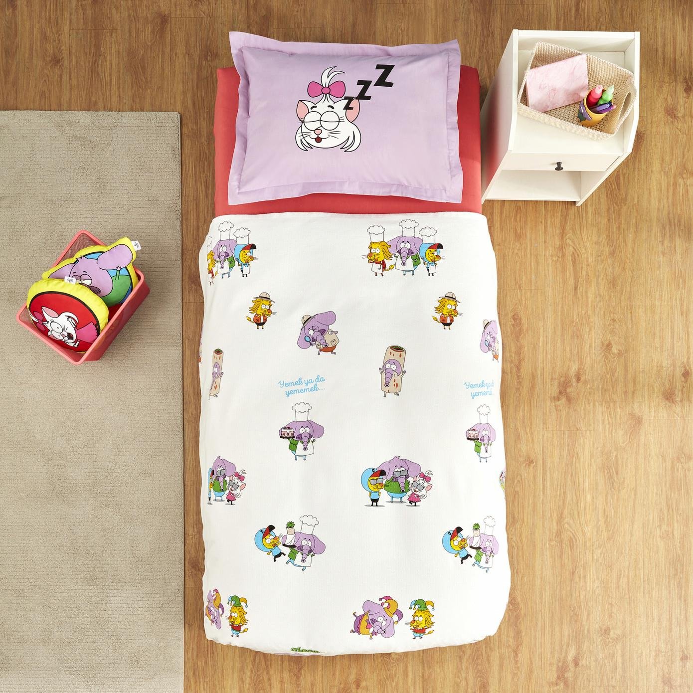 Karaca Home X Kral Şakir Yemek Savaşı Tek Kişilik Pike