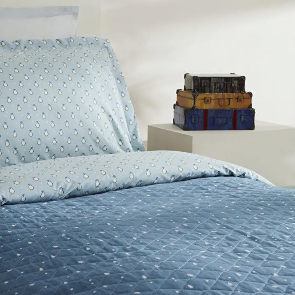 Karaca Home Young Penguin Tek Kişilik Kapitoneli Nevresim Takımı